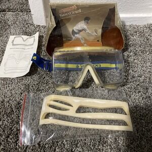 Vintage 1984 Ektelon Sentinel Racquetball Eyewear Goggles w/ Case Blue Sports